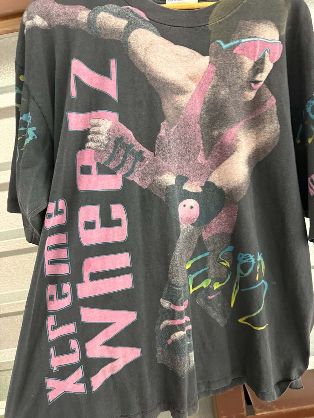 Crable Sportswear Xtreme Wheelz ESPN 2 Size X-Large Vintage T-Shirt